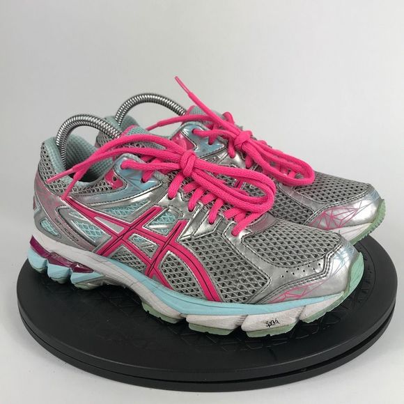 Asics GT-1000 3 Silver/Pink Athletic Running Shoes T4K8N Women’s Size 7.5 - Picture 3 of 12